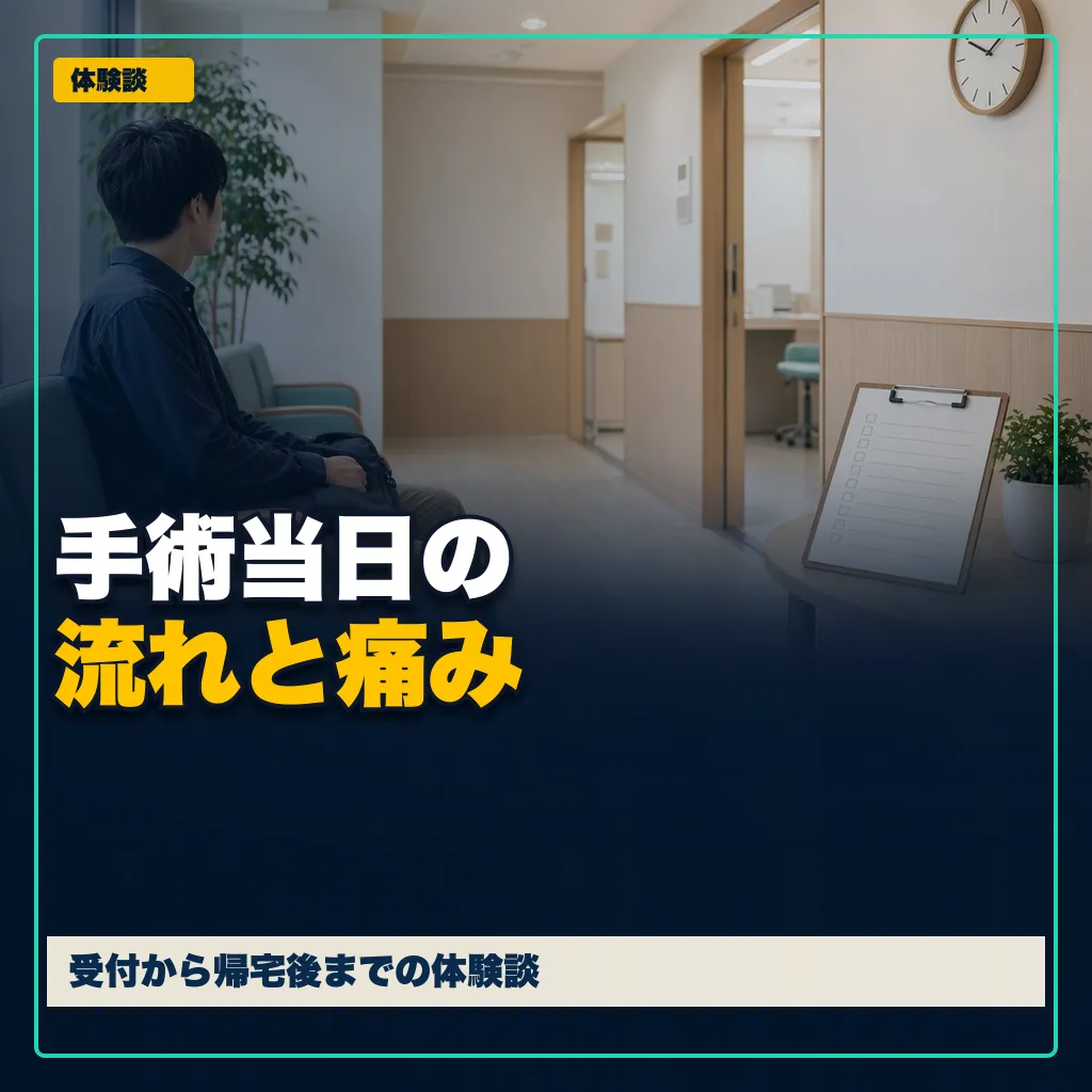 手術当日の流れと痛み