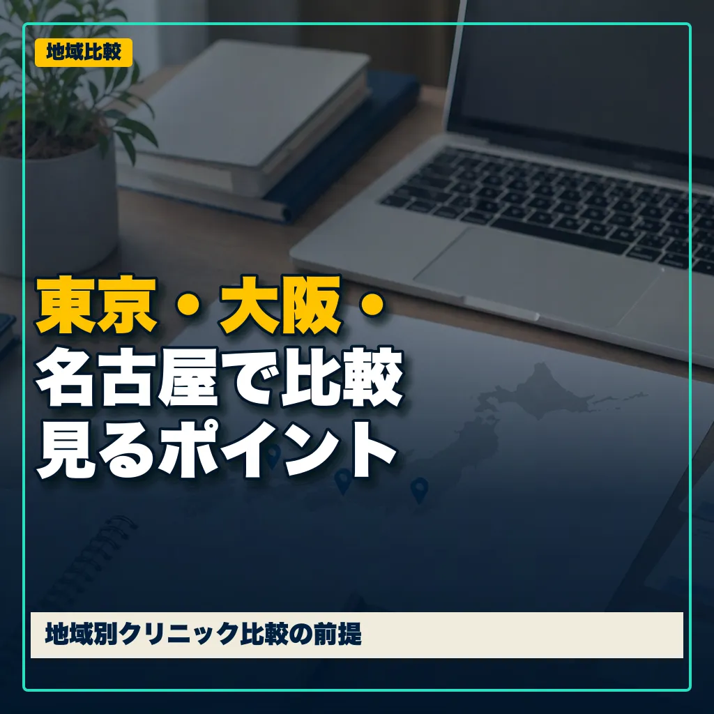 東京・大阪・名古屋で包茎手術クリニックを比較する前に見るポイント